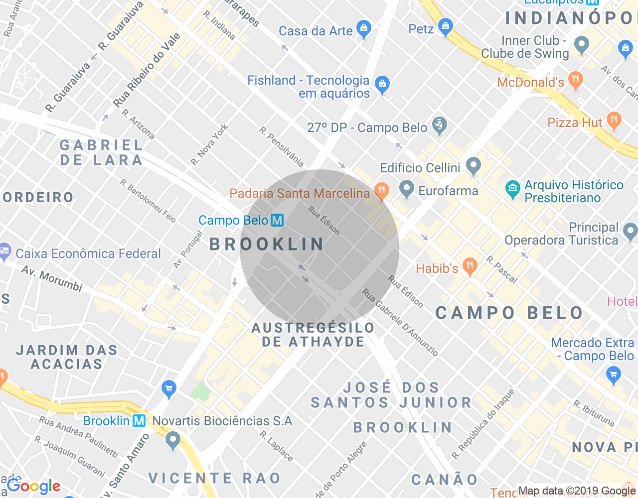 Imóvel no mapa