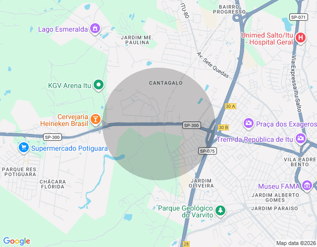 Imóvel no mapa