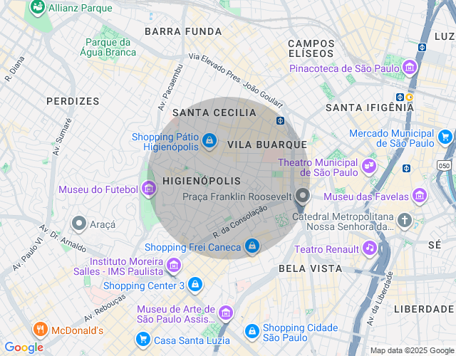 Imóvel no mapa