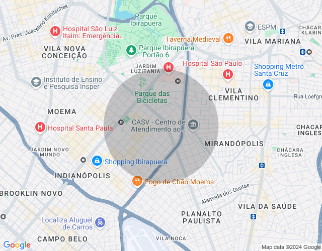Imóvel no mapa