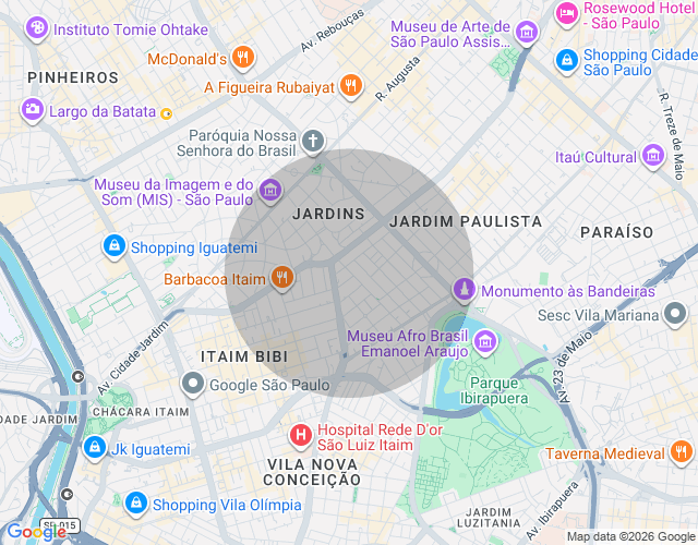 Imóvel no mapa