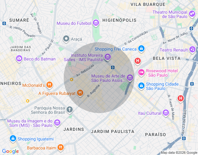 Imóvel no mapa