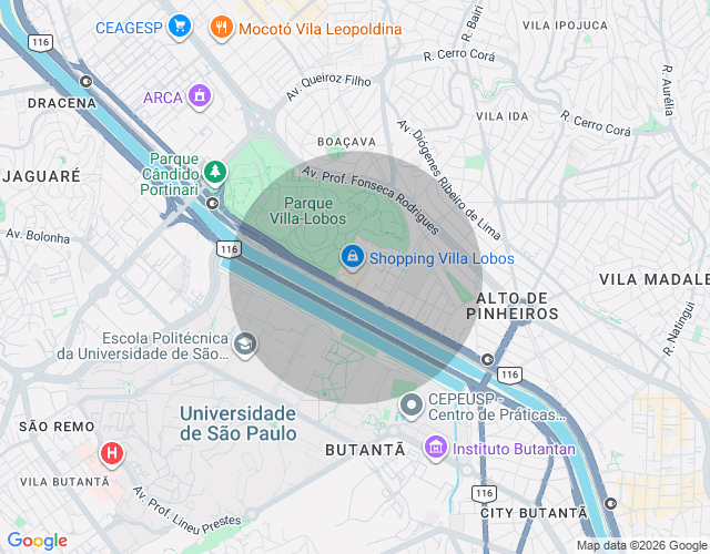 Imóvel no mapa
