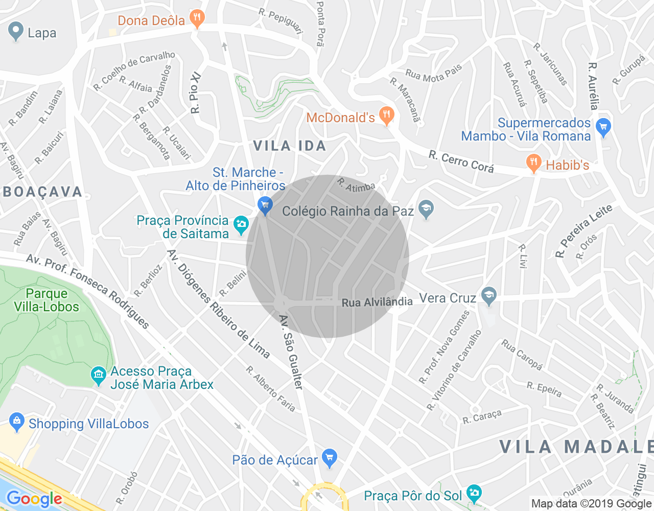 Imóvel no mapa