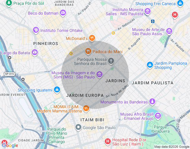 Imóvel no mapa
