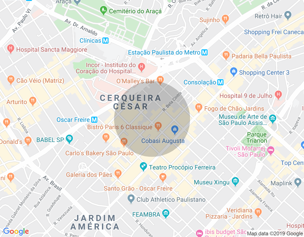 Imóvel no mapa