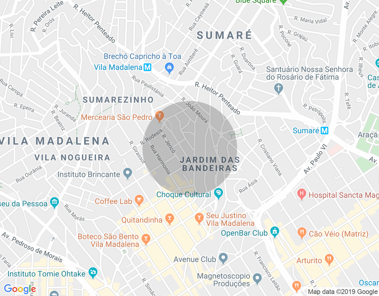Imóvel no mapa