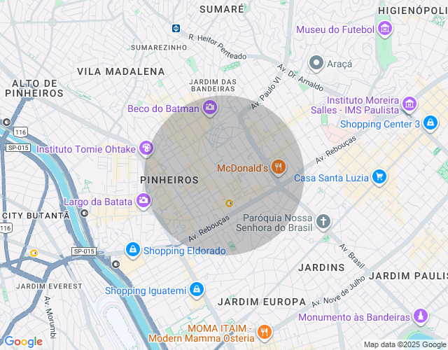 Imóvel no mapa