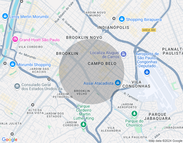 Imóvel no mapa