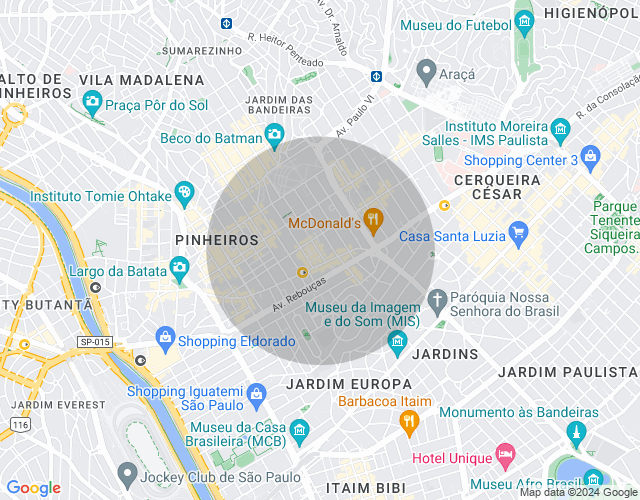 Imóvel no mapa
