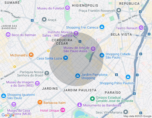 Imóvel no mapa