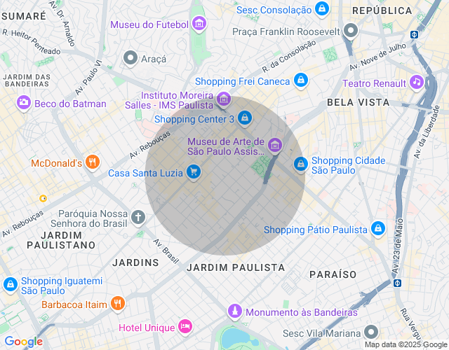 Imóvel no mapa