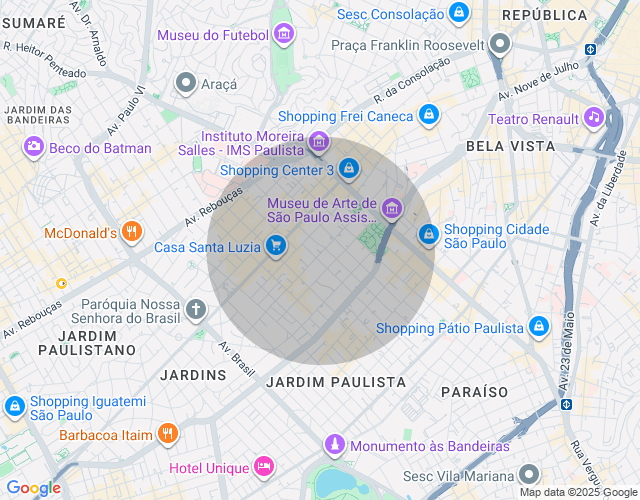 Imóvel no mapa