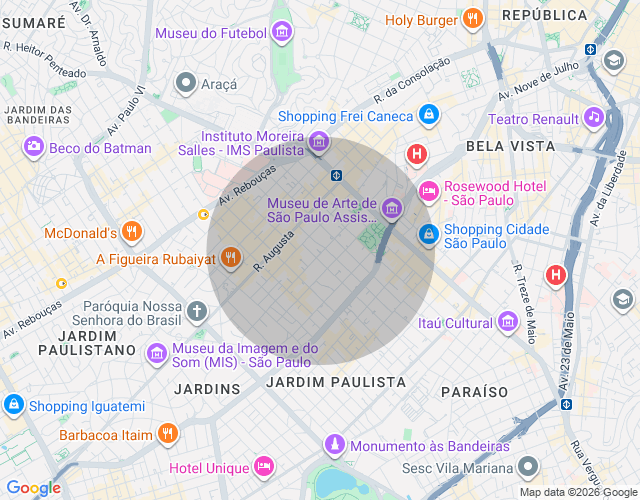 Imóvel no mapa