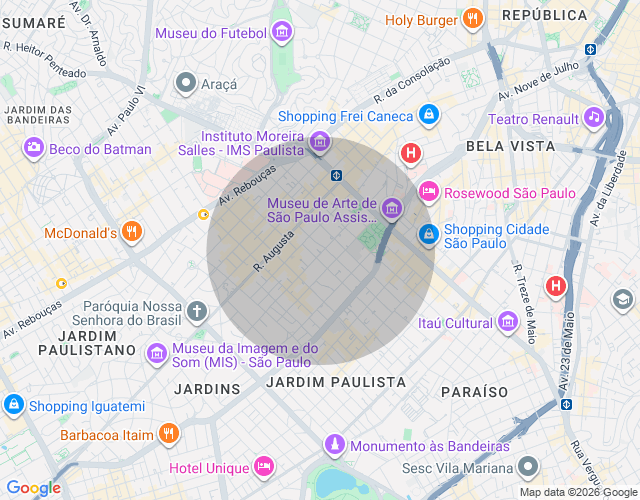 Imóvel no mapa