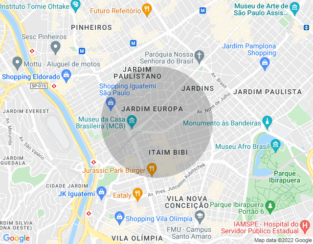 Imóvel no mapa