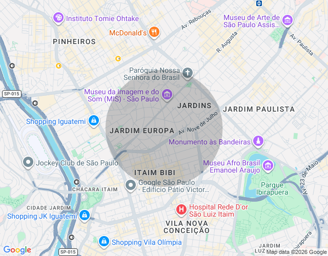 Imóvel no mapa