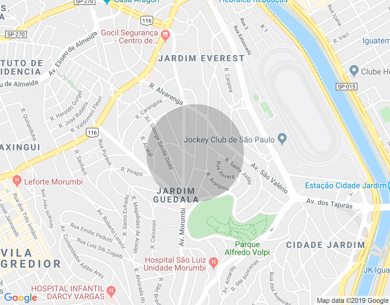 Imóvel no mapa
