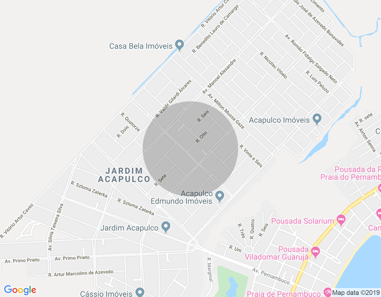 Imóvel no mapa