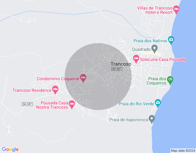 Imóvel no mapa