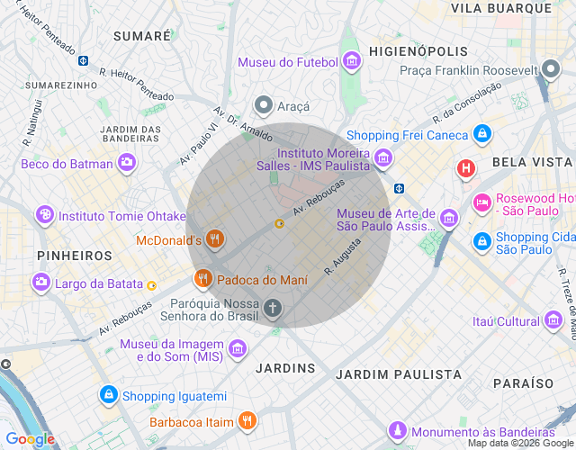 Imóvel no mapa