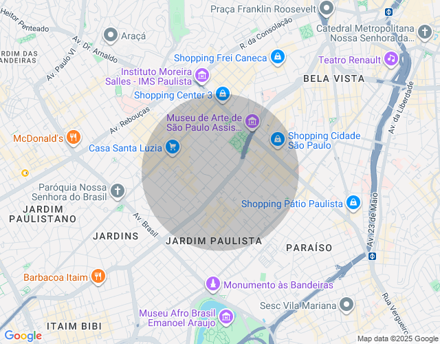 Imóvel no mapa