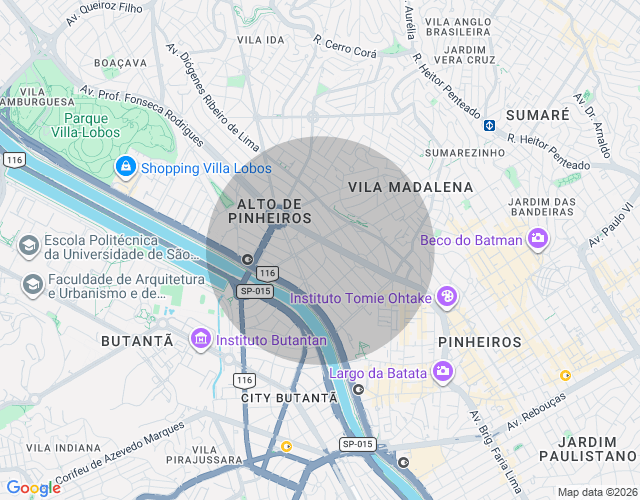 Imóvel no mapa