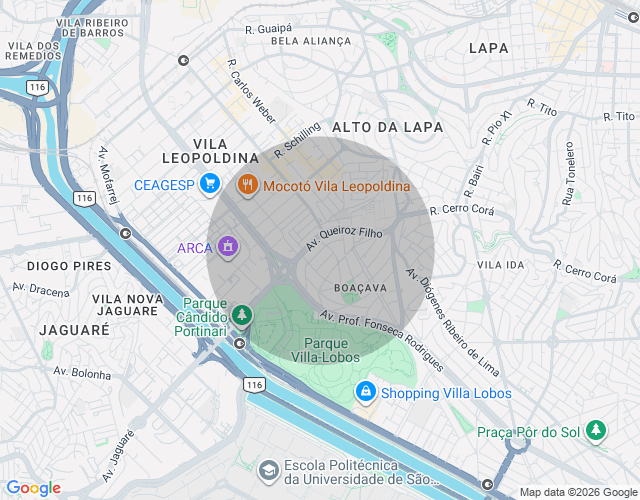 Imóvel no mapa