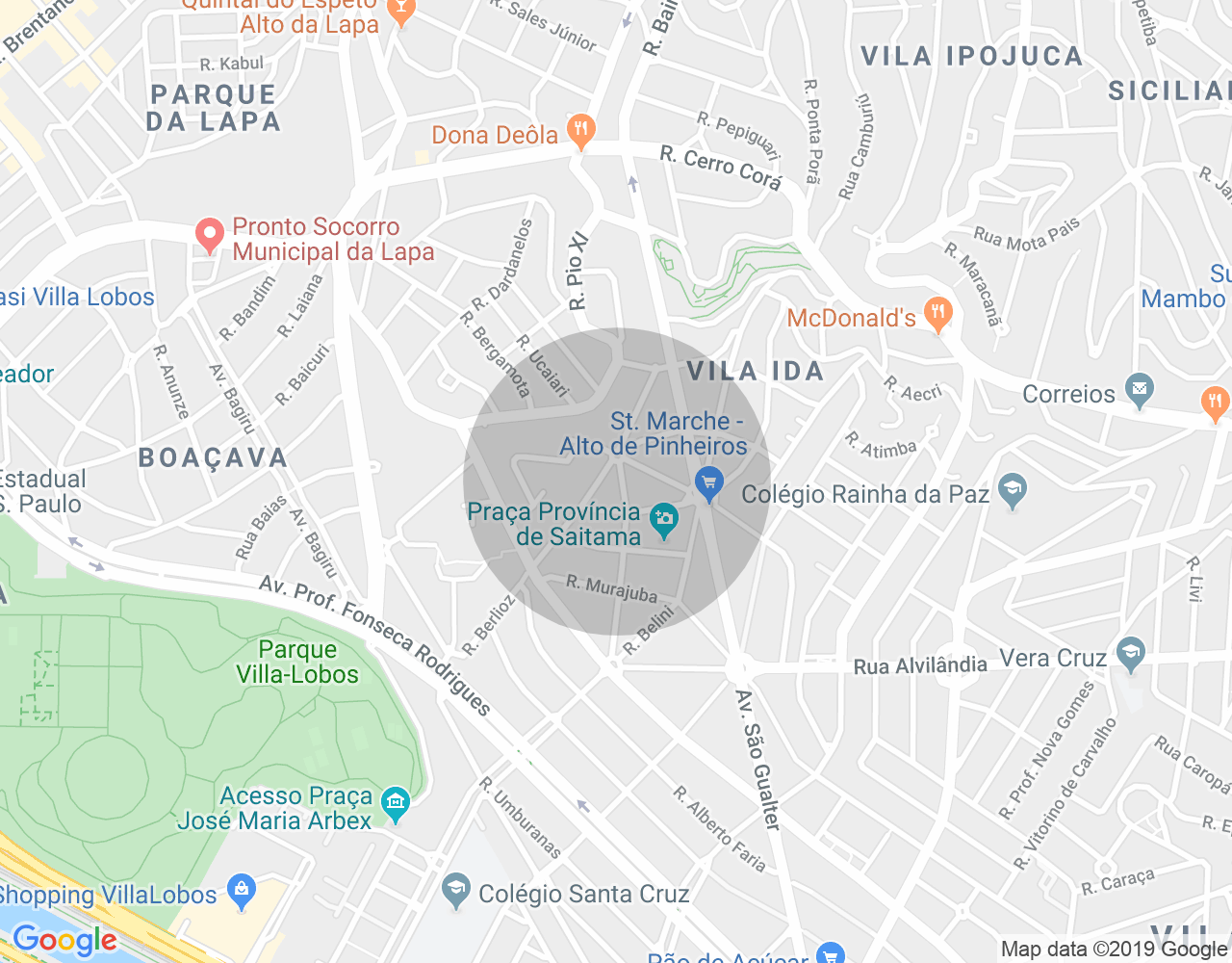 Imóvel no mapa