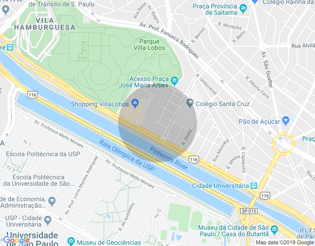 Imóvel no mapa