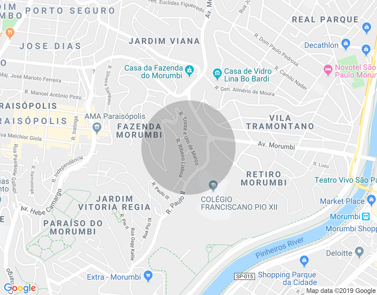 Imóvel no mapa