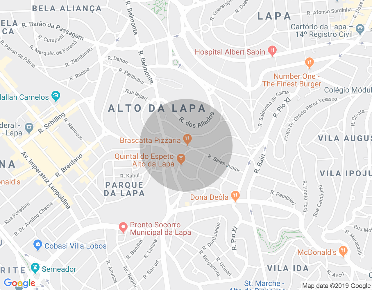 Imóvel no mapa
