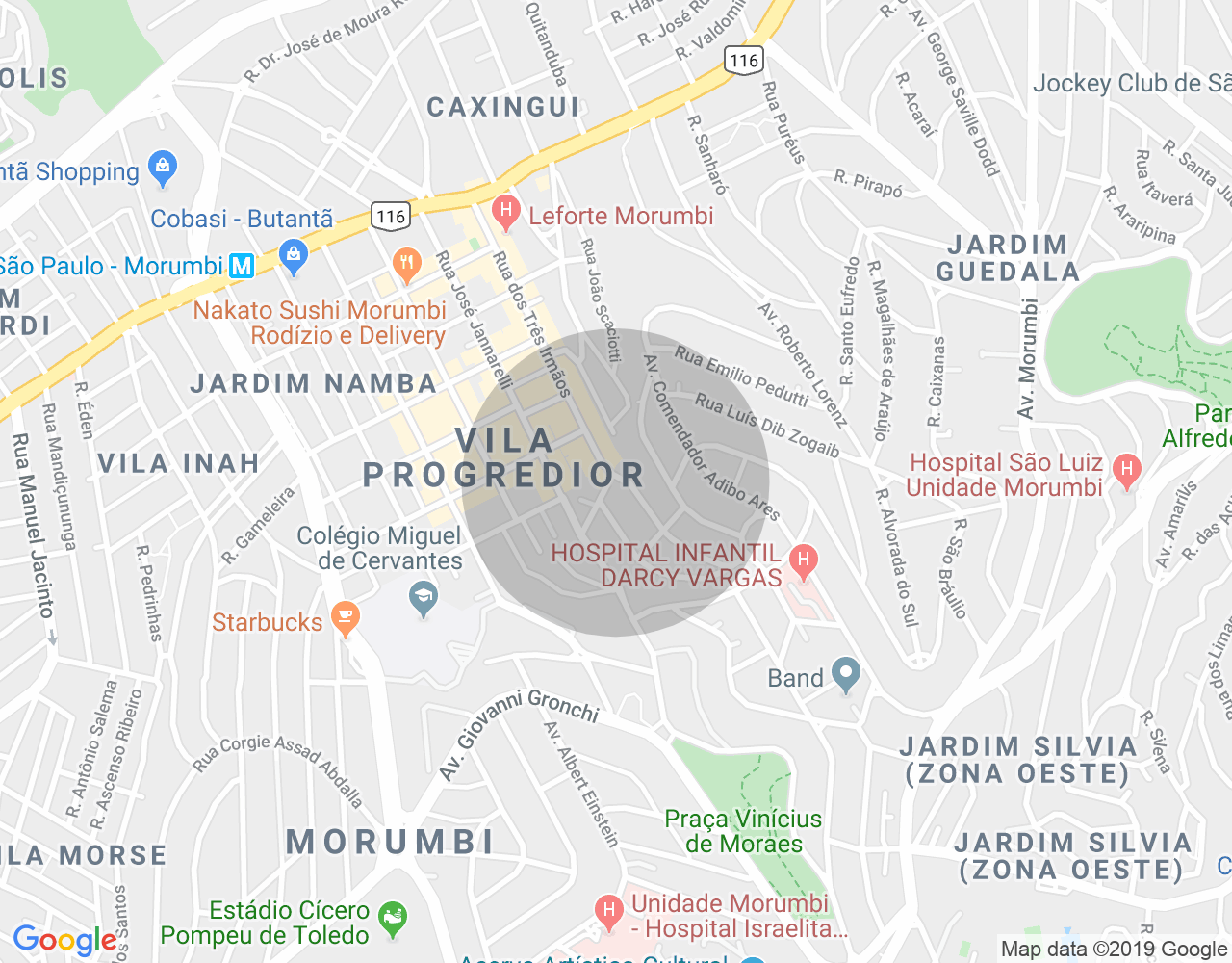 Imóvel no mapa