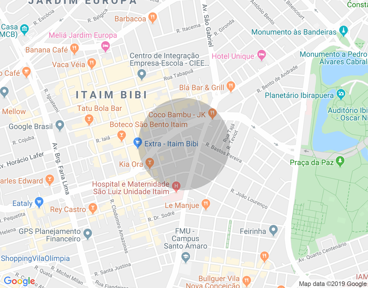 Imóvel no mapa