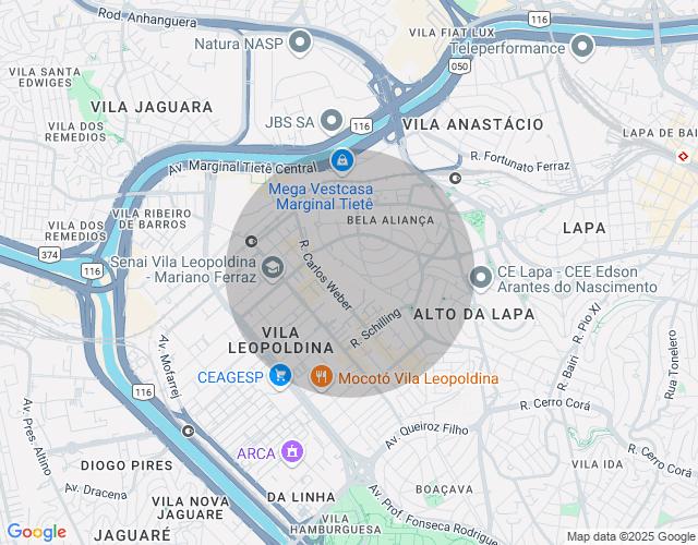 Imóvel no mapa