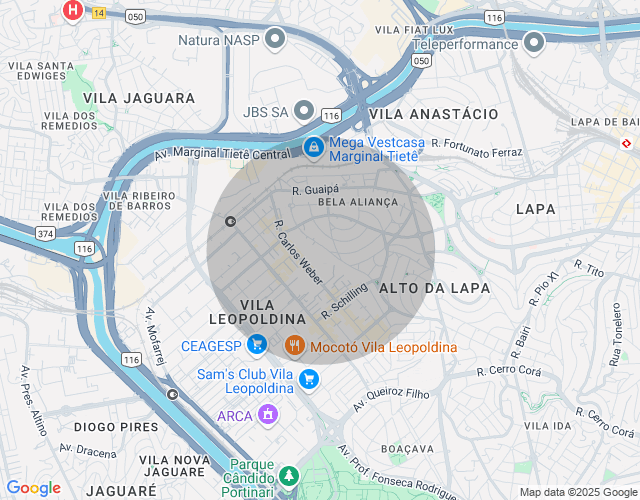 Imóvel no mapa
