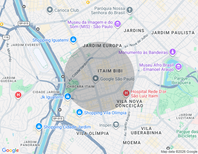 Imóvel no mapa
