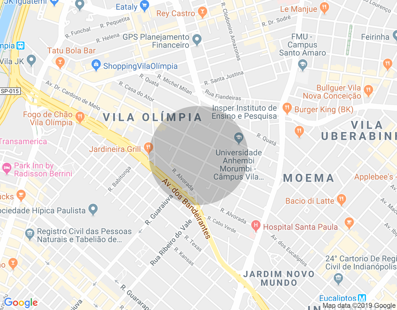 Imóvel no mapa