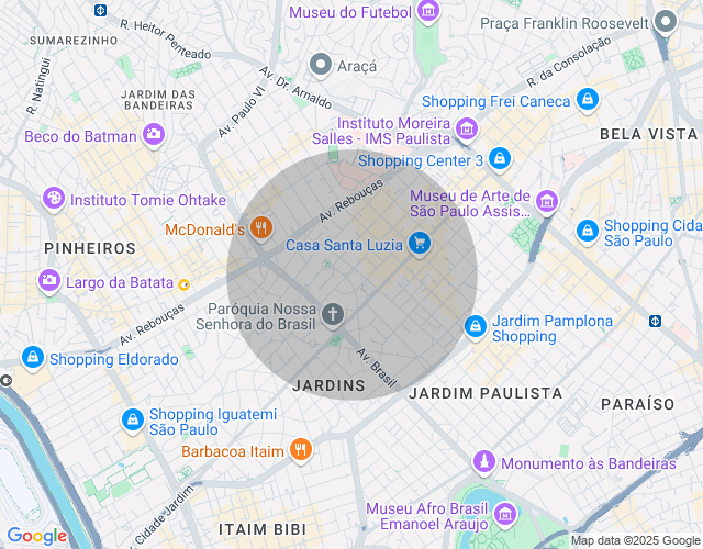 Imóvel no mapa