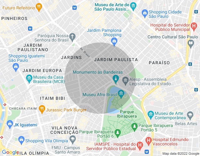 Imóvel no mapa