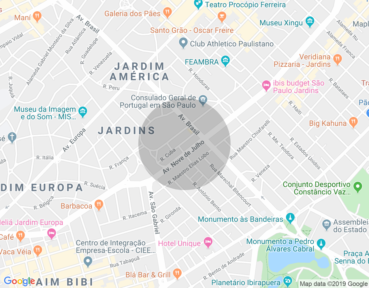 Imóvel no mapa