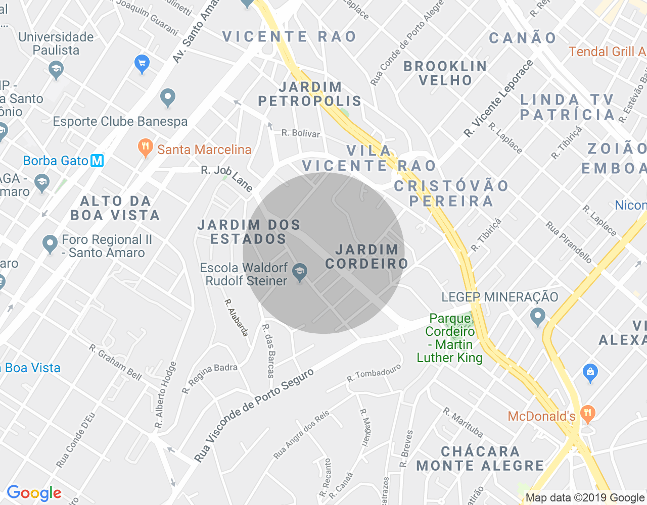 Imóvel no mapa