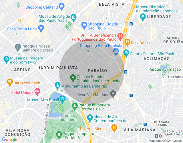 Imóvel no mapa