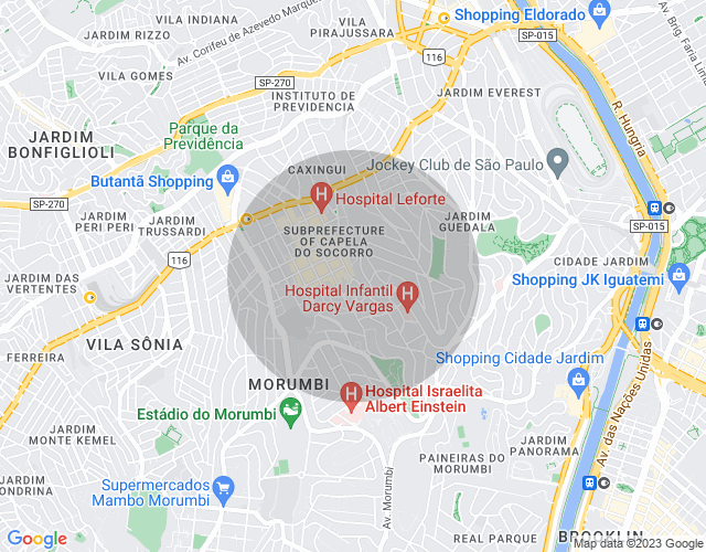 Imóvel no mapa