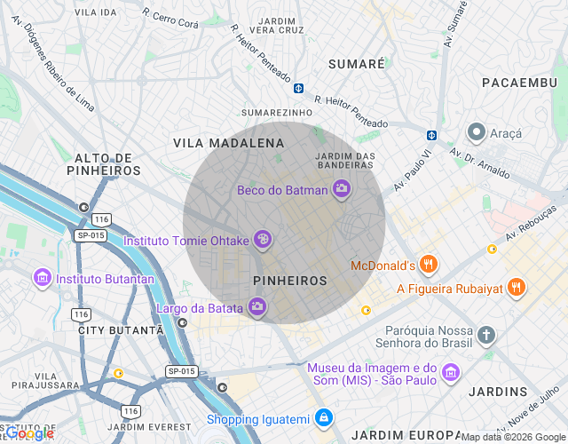 Imóvel no mapa