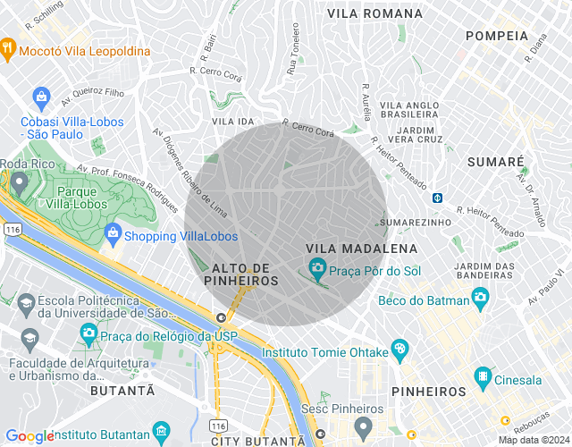 Imóvel no mapa