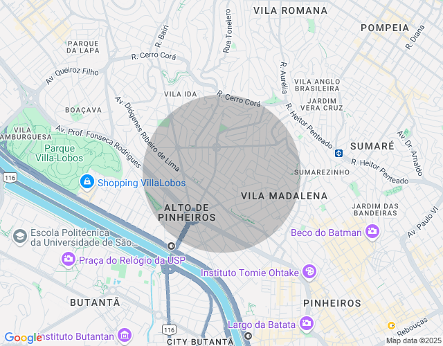 Imóvel no mapa