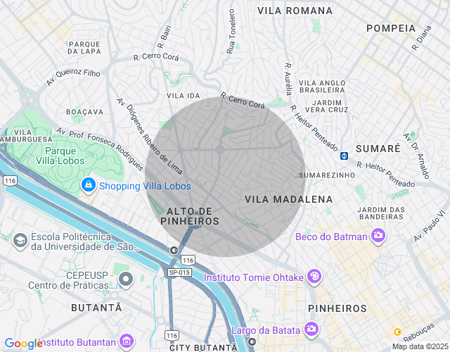Imóvel no mapa