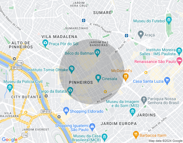 Imóvel no mapa