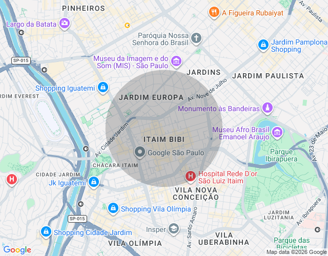 Imóvel no mapa